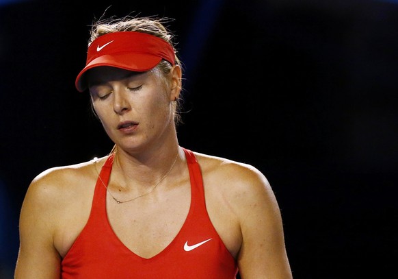Die Enttäuschung ist ihr ins Gesicht geschrieben: Maria Scharapowa zieht im Final von Melbourne den Kürzeren.