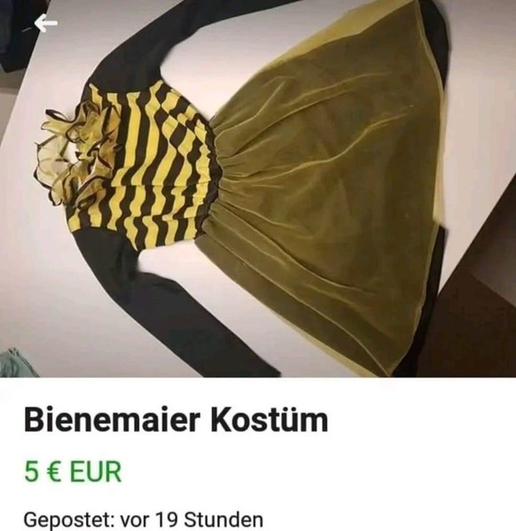 Faildienstag: Bienemaier Kostüm