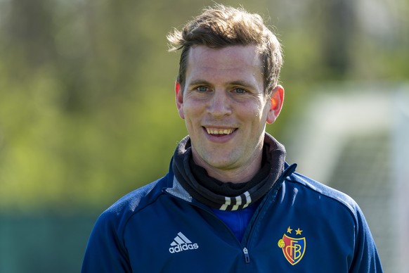 Basels Fabian Frei beim Training mit der ersten Mannschaft des FC Basel 1893 in Basel, am Donnerstag, 8. April 2021. (KEYSTONE/Georgios Kefalas)