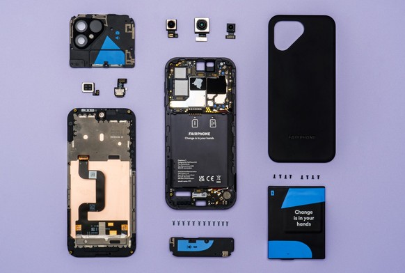 Ausser dem Prozessor kann beim Fairphone fast alles repariert bzw. ausgetauscht werden.