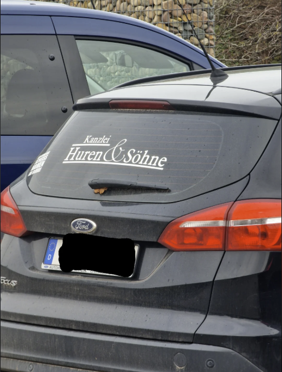 Wutbürger Autoaufkleber