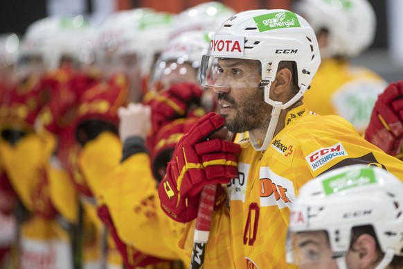 Tigers Robbie Earl nach dem Meisterschaftsspiel der National League zwischen dem HC Fribourg-Gotteron und den SCL Tigers am Sonntag, 5. Januar 2020, in der BCF Arena in Fribourg. (KEYSTONE/Marcel Bier ...