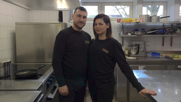 Oksana und Oleksandr aus der Ukraine in FAINO Küche