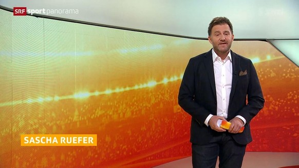 Schwere Panne: Moderator Sascha Rufer brach das «Sportpanorama» ab.