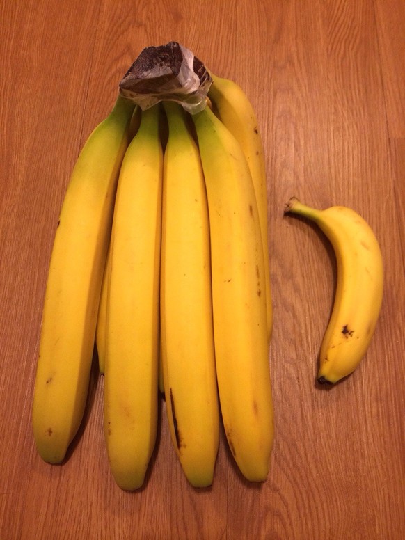 Einmal die Banane rechts, bitte.