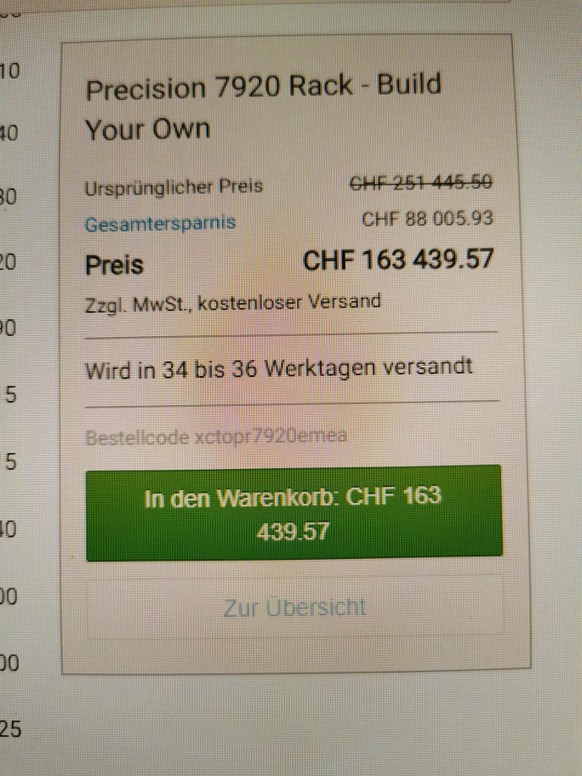 Apples teuerster Mac Pro kostet 57&#039;000 Franken, Räder nicht inbegriffen
Was ist jetzt die grosse Info in diesem Artikel? Teure Workstations gibt es schon länger, und Apple spielt da nicht vorne m ...