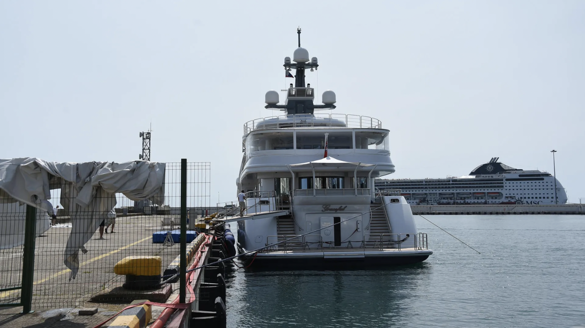 Le yacht "Graceful" du président russe Vladimir Poutine (photo d'archives) : C'est à son bord qu'il a rencontré le dirigeant biélorusse Alexander Lukaschenko.