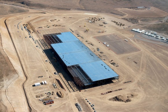 Baustelle der Tesla-«Gigafabrik» in der Wüste von Nevada.