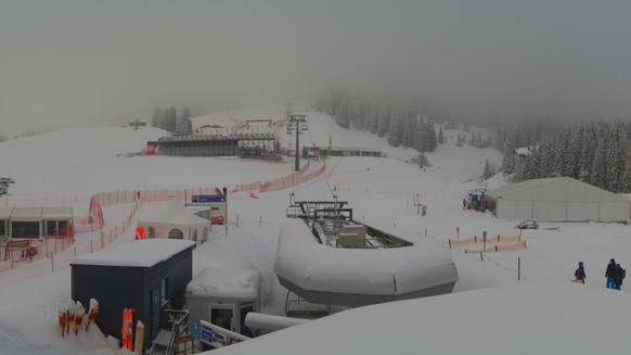 Lenzerheide: Nebel am Morgen vor den Super-Gs am Weltcupfinale