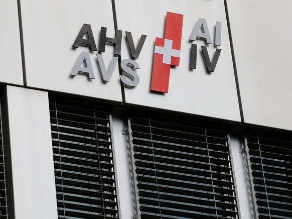 Foto Manuel Geisser 23.08.2020 : Logo der Ausgleichskasse AHV / IV *** Photo Manuel Geisser 23 08 2020 Logo of the compensation fund AHV IV PUBLICATIONxNOTxINxSUI