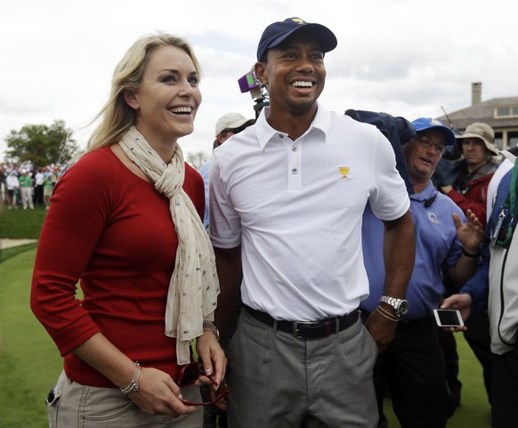 Lindsey Vonn mit ihrem Freund Tiger Woods.