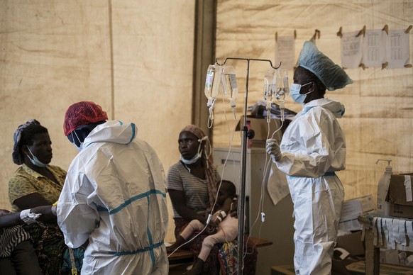 Health workers treat cholera patients at the Bwaila Hospital in Lilongwe central Malawi Wednesday, Jan. 11, 2023. Malawi?s health minister says the country?s worst cholera outbreak in two decades has  ...