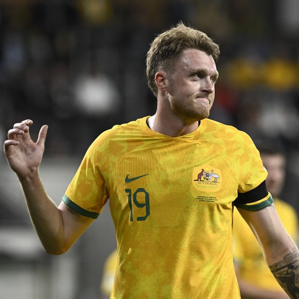 21st March 2024 CommBank Stadium, Sydney, NSW, World Cup Qualifying Football, Australia versus Lebanon Harry Souttar of Australia PUBLICATIONxNOTxINxUK ActionPlus12620262 NigelxOwen