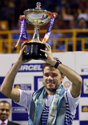 Stan Wawrinka mit seinem ersten Titel 2015.