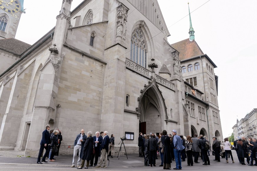 Die Gedenkfeier im Fraumünster fand praktisch ohne Vertreter der Kulturszene statt.