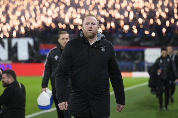 Trainer Ludovic Magnin (FCB) im Fussball Meisterschaftsspiel der Swiss Super League zwischen dem FC Basel 1893 und Servette FC im Stadion St. Jakob-Park in Basel, am Samstag 20. Dezember 2025.