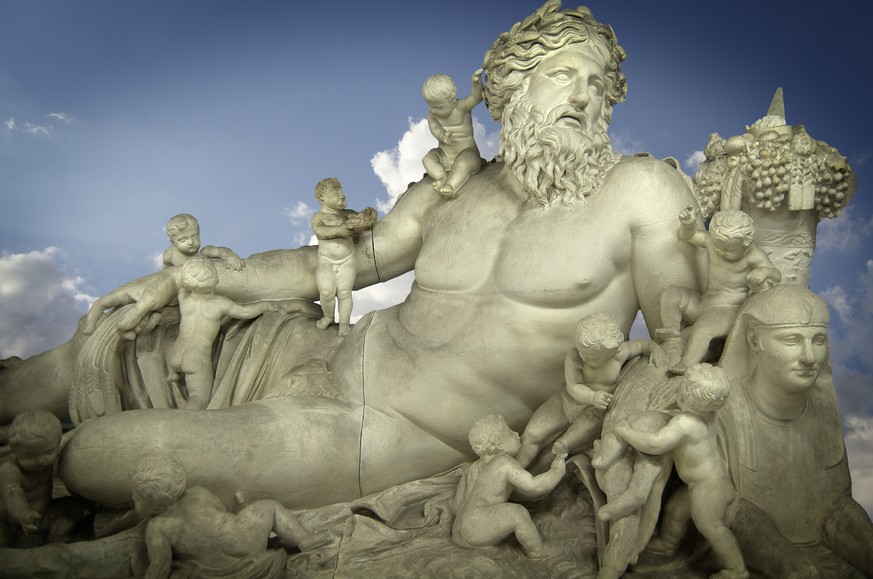 Der griechische Göttervater Zeus und seine Kinder.