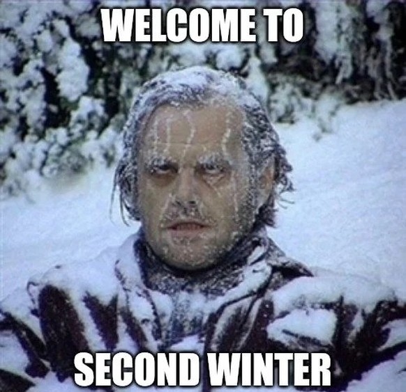 Überraschungs-Winter im Frühling. Die Memes.