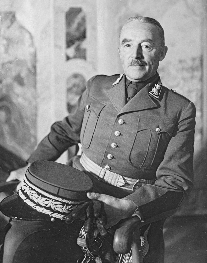 Porträt von Henri Guisan, aufgenommen in den 1930er-Jahren.