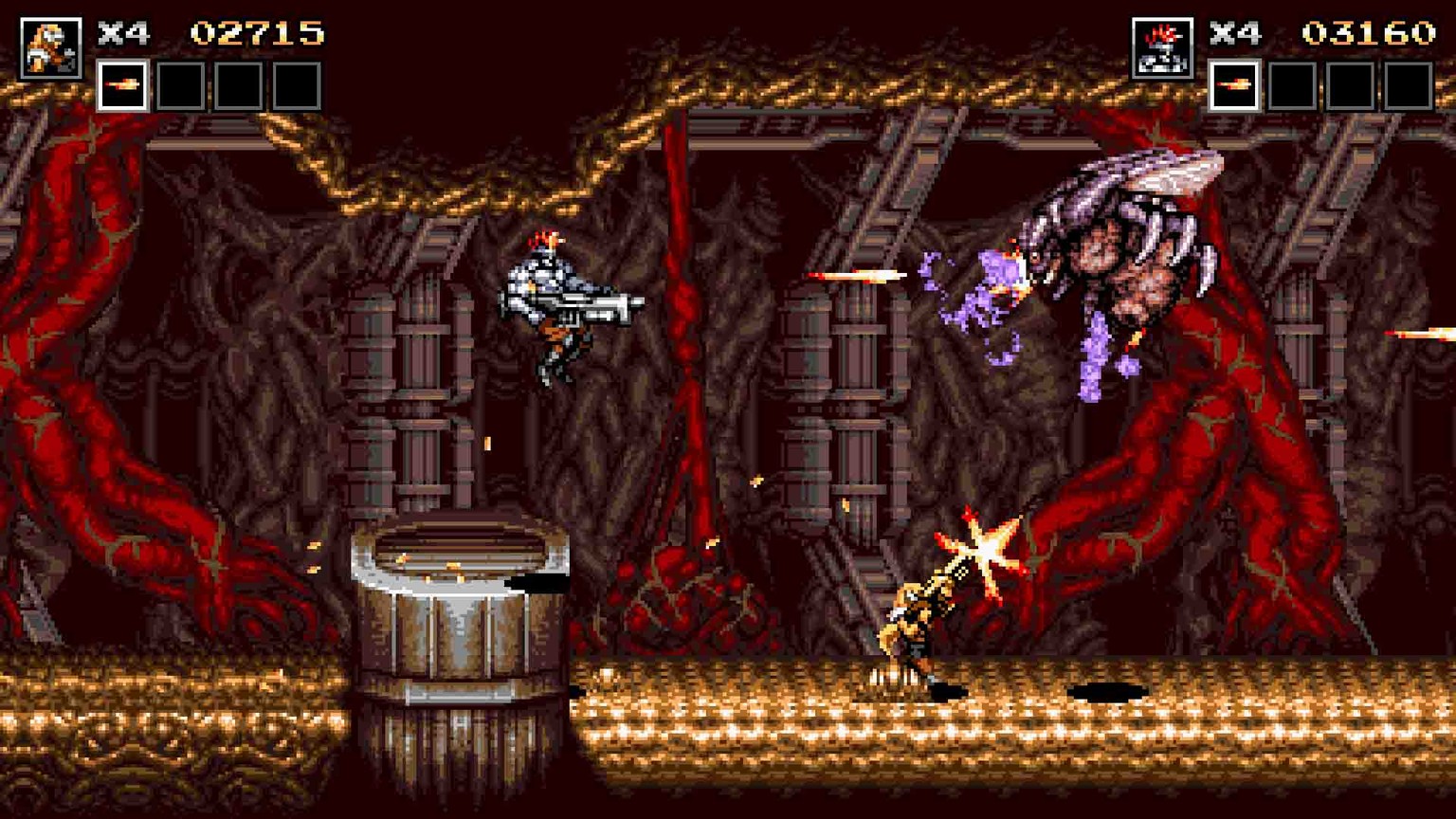 «Blazing Chrome» verlangt schnelle Reaktionen.