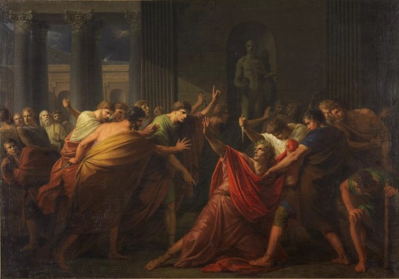 The Assassination of Julius Caesar (by Heinrich Füger) – Vienna Museum