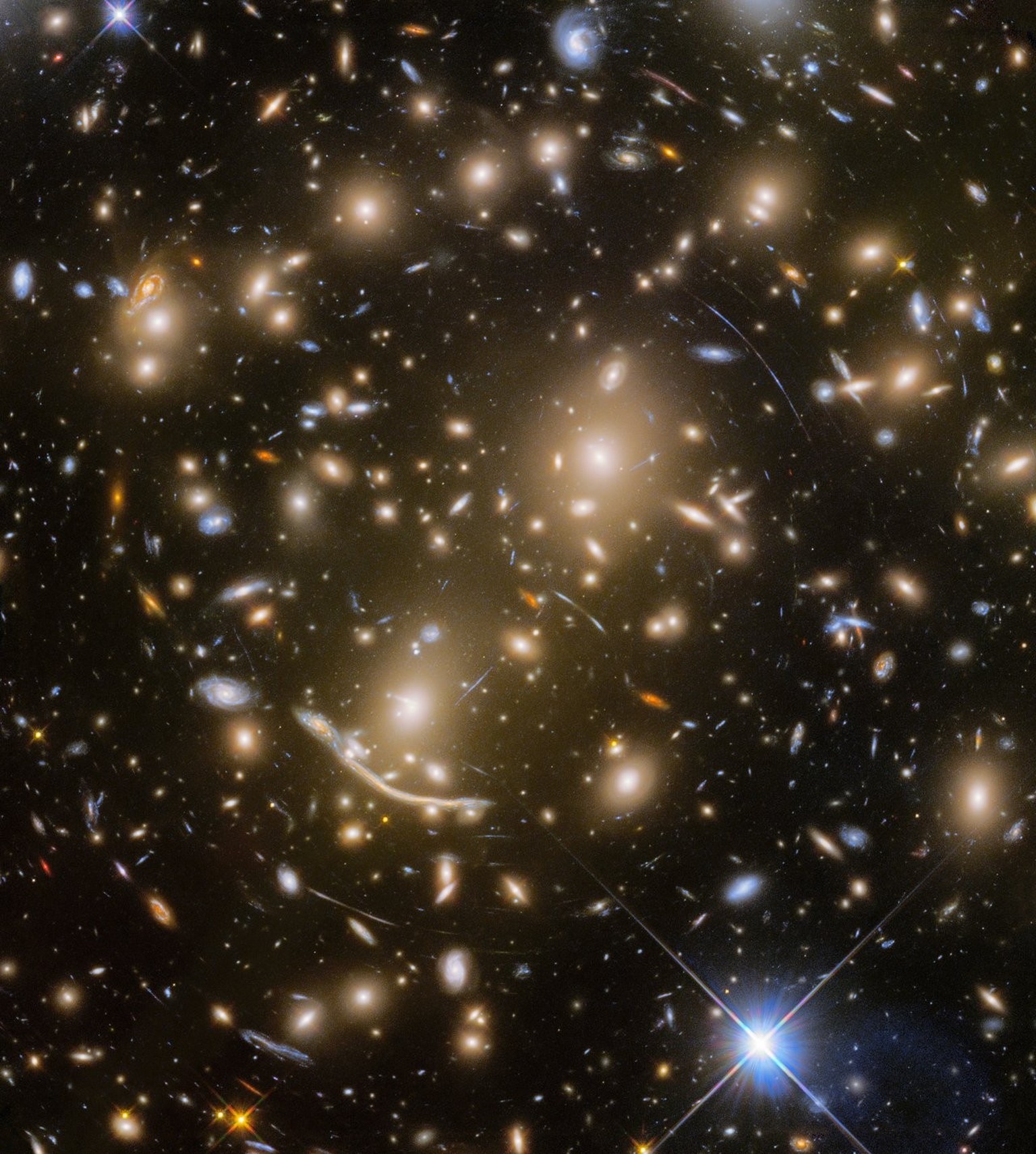 With the final observation of the distant galaxy cluster Abell 370 — some five billion light-years away — the Frontier Fields program came to an end. Abell 370 is one of the very first galaxy clusters ...