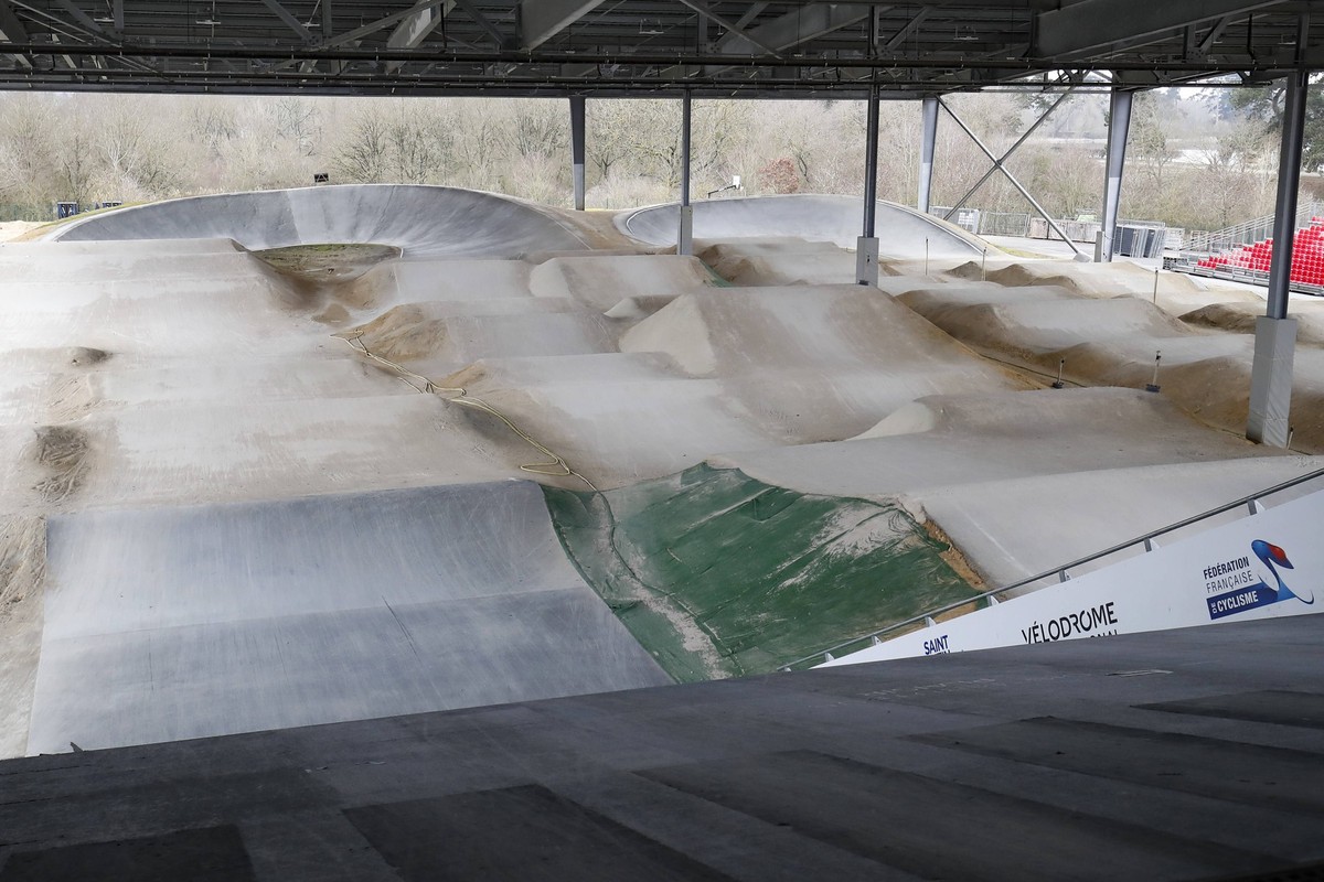 PARIS 2024, Sportstätten, Montigny le Bretonneux, Stade BMX de Saint-Quentin-en-Yvelines Media Day de la FÃ dÃ ration Francaise de Cyclisme CYCLISME : Media Day de la Federation Francaise de Cyclisme  ...