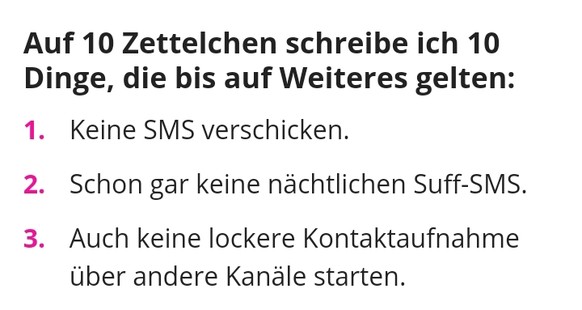 Ich war beim HIV-Test â und starb 875 Tode
Zum Beispiel fÃ¼r dieses hier: Ich vermisse Suff-SMS-Sandro. Glaubs. Irgendwie. Also zumindest ein bisschen. Ob es nur der Sex ist oder nicht, weiss ich ni ...