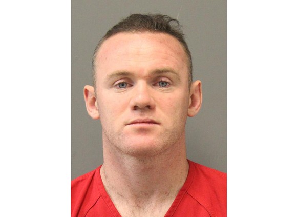 This undated photo provided by the Loudoun County Sheriff’s Office shows Wayne Rooney. Soccer star Rooney was arrested last month at a Washington-area airport on a charge of public intoxication. The L ...
