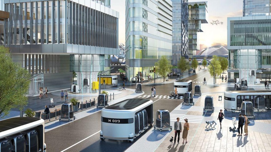 Hyundai zeigte an der CES das Konzept autonomer Shuttles für grosse Städte, die Privatautos ergänzen sollen.