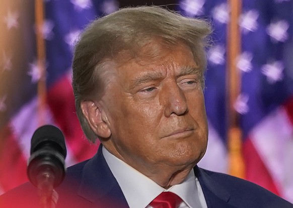 Former President Donald Trump addresses supporters at Trump National Golf Club Bedminster, Tuesday, June 13, 2023, in Bedminster, NJ.