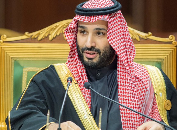 FILE - In this photo released by the Saudi Royal Palace, Saudi Crown Prince Mohammed bin Salman, speaks during the Gulf Cooperation Council (GCC) Summit in Riyadh, Saudi Arabia, Tuesday, Dec. 14, 2021 ...