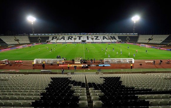 Hier würde der FCB spielen: Im 32,887 Zuschauer fassenden Partizan-Stadion von 1949.