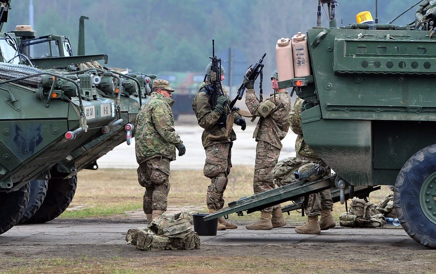 Der US-Konvoi in Polen.