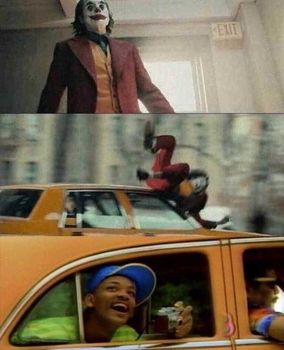 Joker wird von Prinz von Bel-Air überfahren.