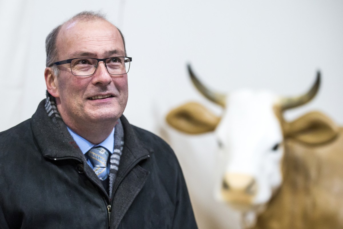 Nationalrat Markus Ritter spricht an der Jahresmedienkonferenz "Landwirtschaft - ein wesentlicher Pfeiler der Gesamtwirtschaft" am Donnerstag, 3. Januar 2019, in Hergiswil bei Willisau. (KEY ...