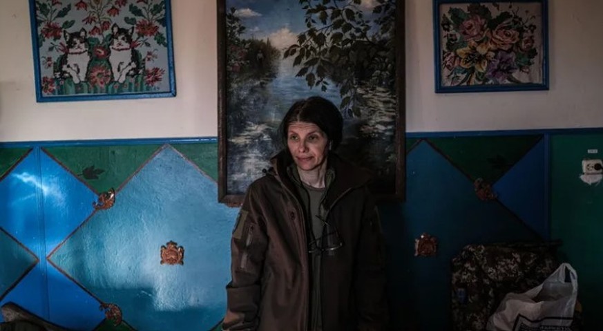 Frauen im Krieg in der Ukraine.