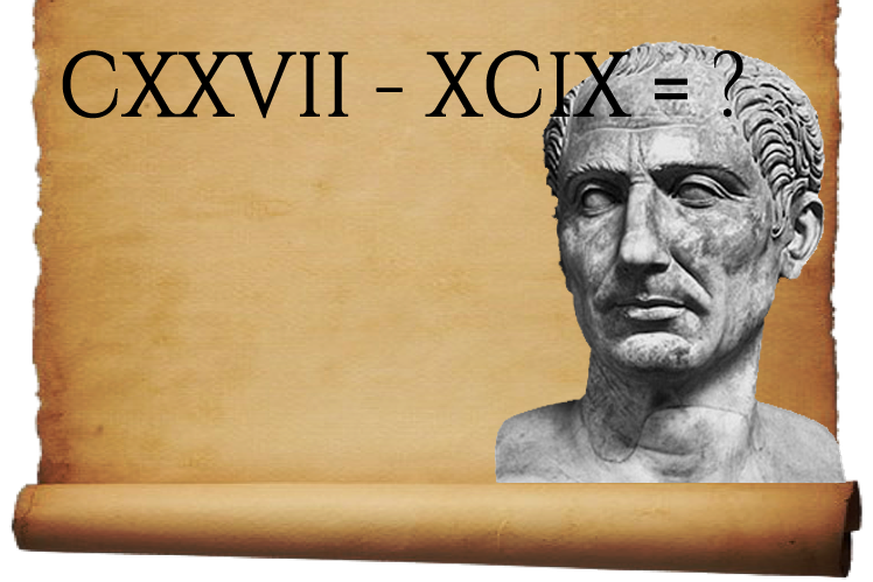 Mathe-Test römische Ziffern Teaser