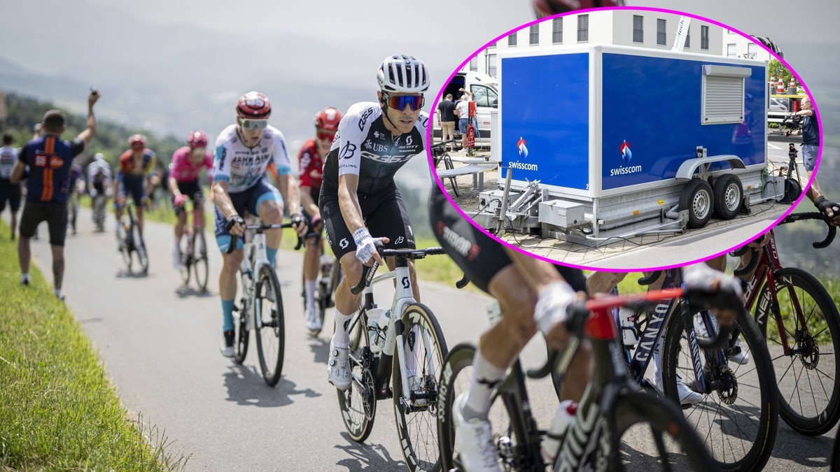 Une nouvelle cabine mobile suit le Tour de Suisse cette année.