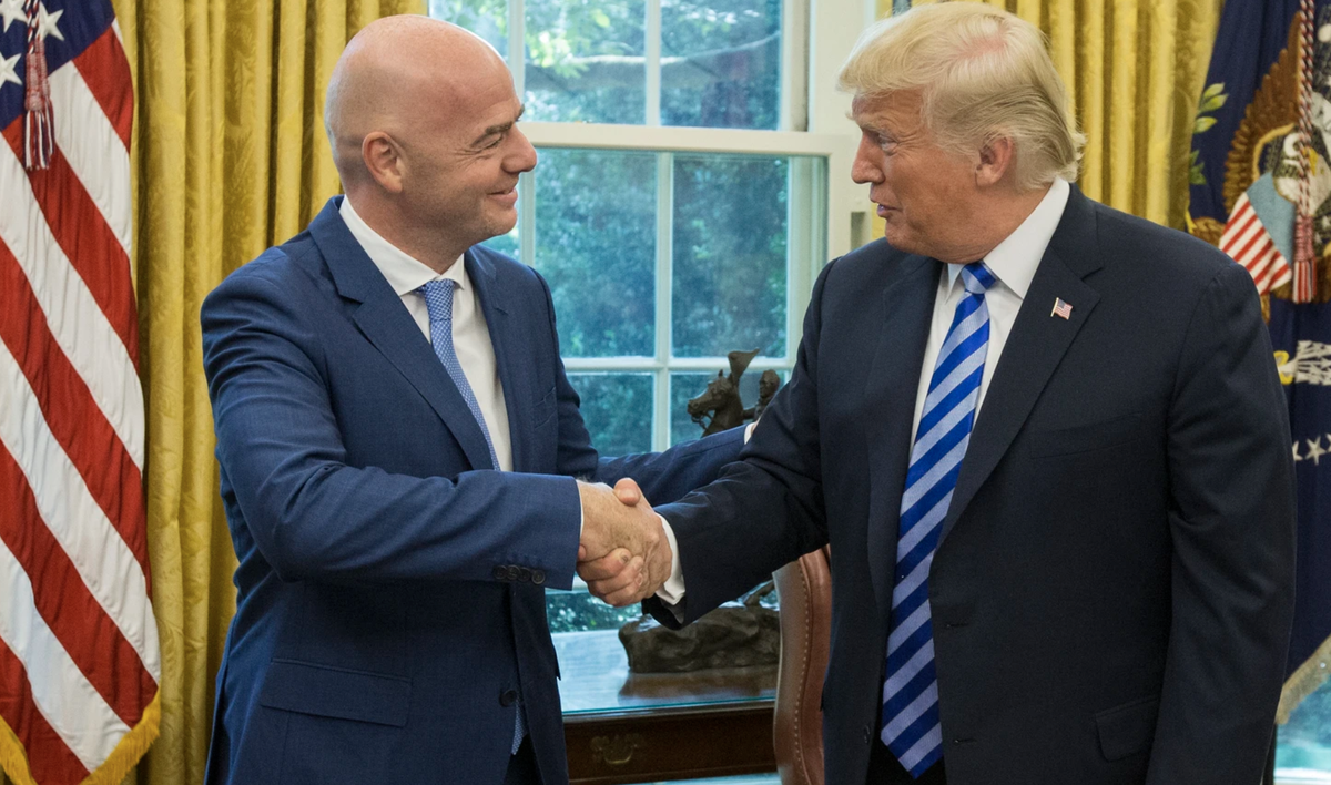 Le président de la Fifa Gianni Infantino et l'ex-président des Etats-Unis Donald Trump se sont rencontrés à plusieurs reprises.