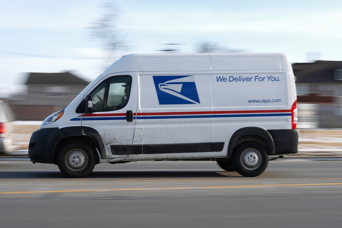 FILE - A United States Postal Service truck drives through Detroit, Feb. 24, 2025. (AP Photo/Paul Sancya, File)
USPS Missing Mail