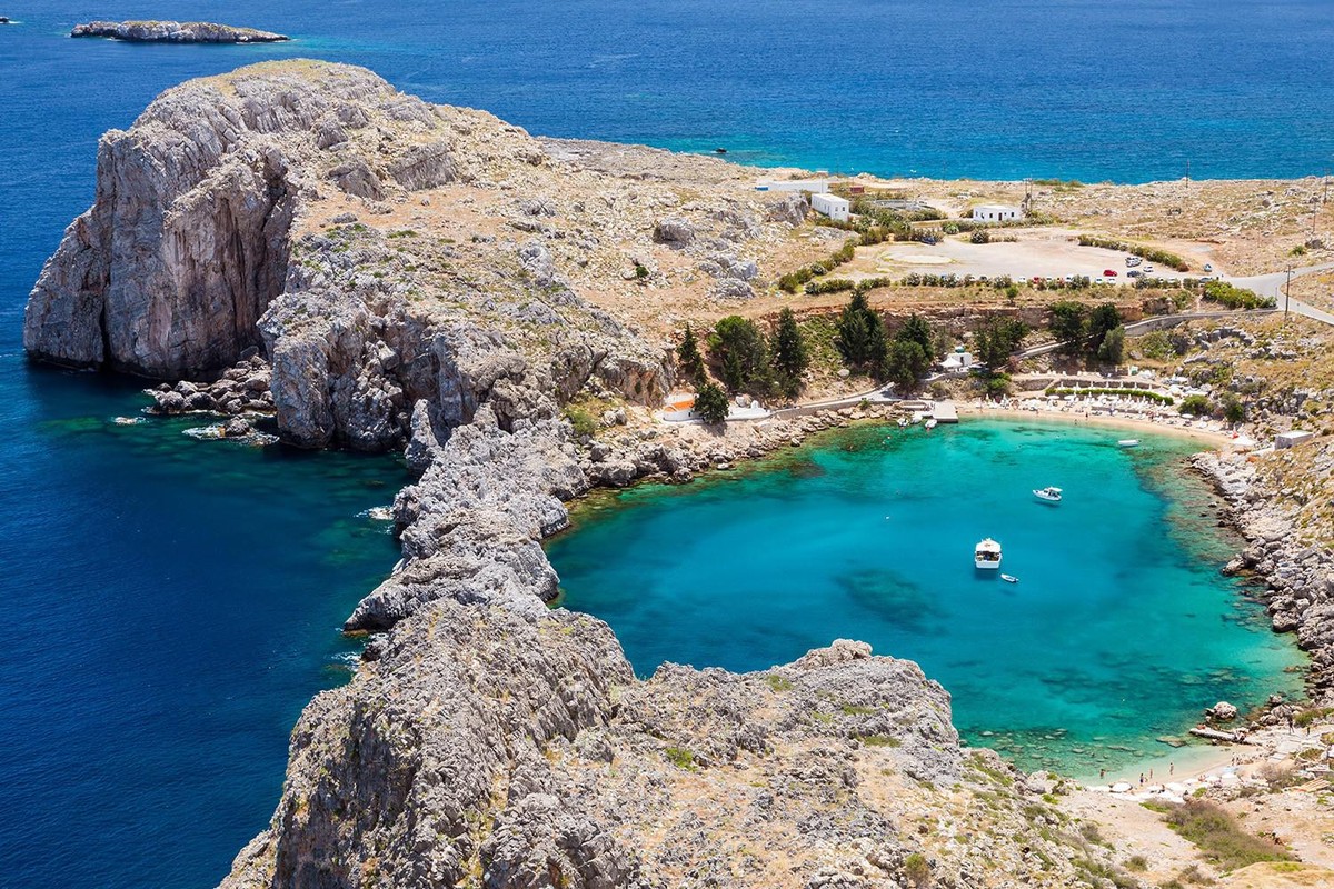 st pauls bay griechenland Natur in Herzform (Seen, Insel, Fels)
