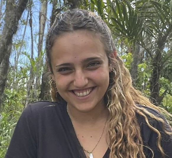 This undated photo, provided by Hostage&#039;s Family Forum, shows Israeli hostage Romi Gonen, who is being held in Gaza by Hamas militants. (Hostage&#039;s Family Forum via AP)