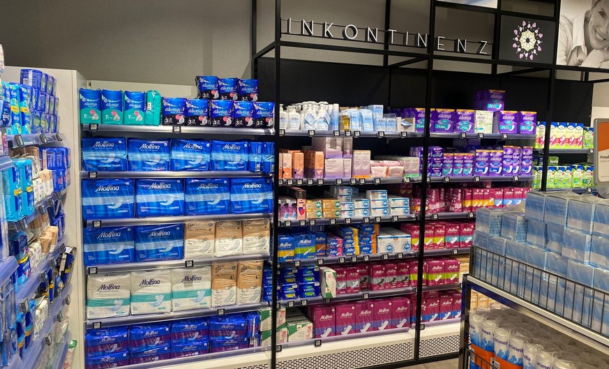 Inkontinenz Produkte in der Migros am Limmatplatz