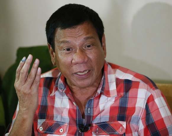 Präsident Rodrigo Duterte:&nbsp;In Wahlkampfauftritten hatte er angekündigt, zehntausende Kriminelle zu töten