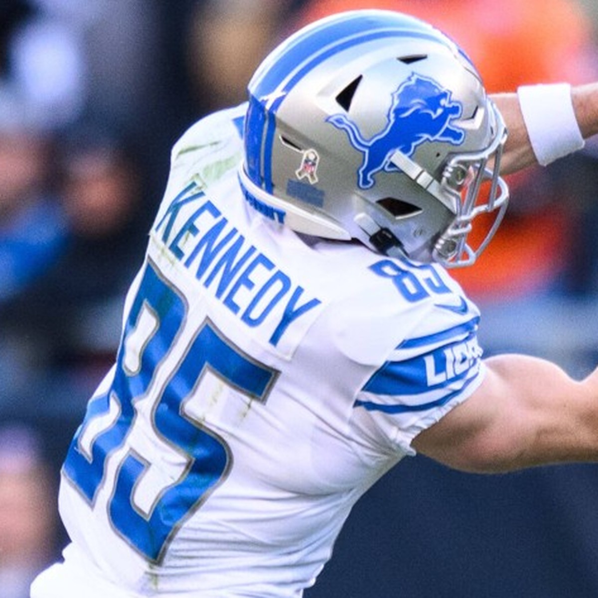 NFL, American Football Herren, USA Detroit Lions at Chicago Bears Nov 13, 2022 Chicago, Illinois, USA Detroit Lions wide receiver Tom Kennedy 85 makes a catch in the fourth quarter against the Chicago ...