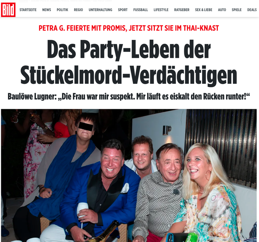 Party-Petra und der Stückelmord