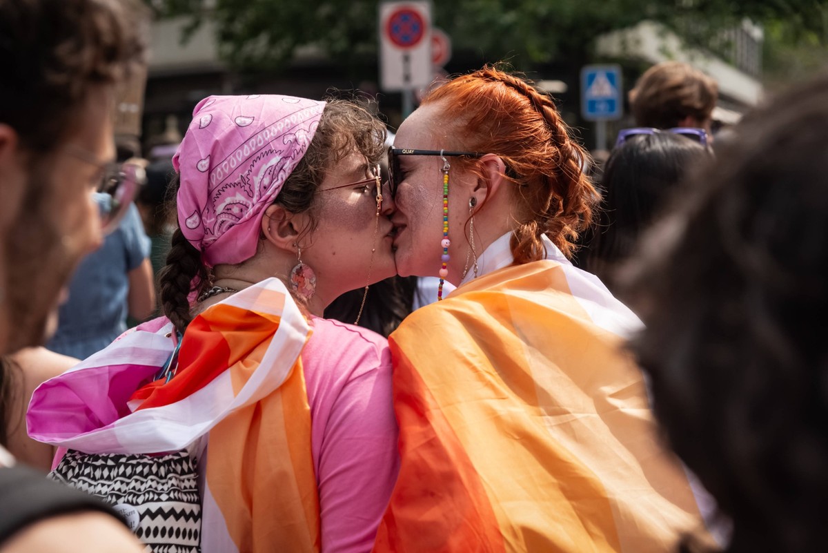 Zurich Pride 2023 Participants and members of the LGBTQIA community take part in the annual demonstration of the Zurich Pride Festival, in the streets of the Zurich, Switzerland, on 2023-06-17. Zurich ...