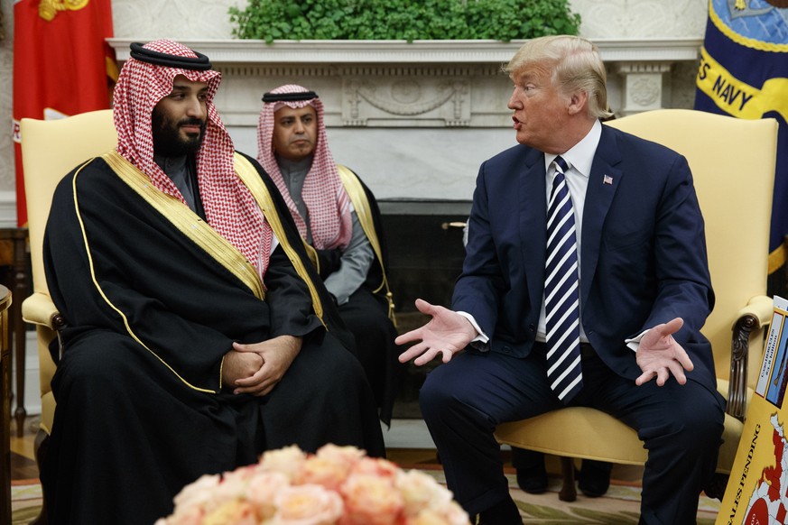 Der saudische Kronprinz&nbsp;Mohammed bin Salman war im März im Weissen Haus zu Gast.