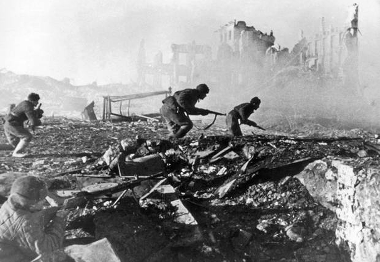 Während der Schlacht von Stalingrad 1943.
